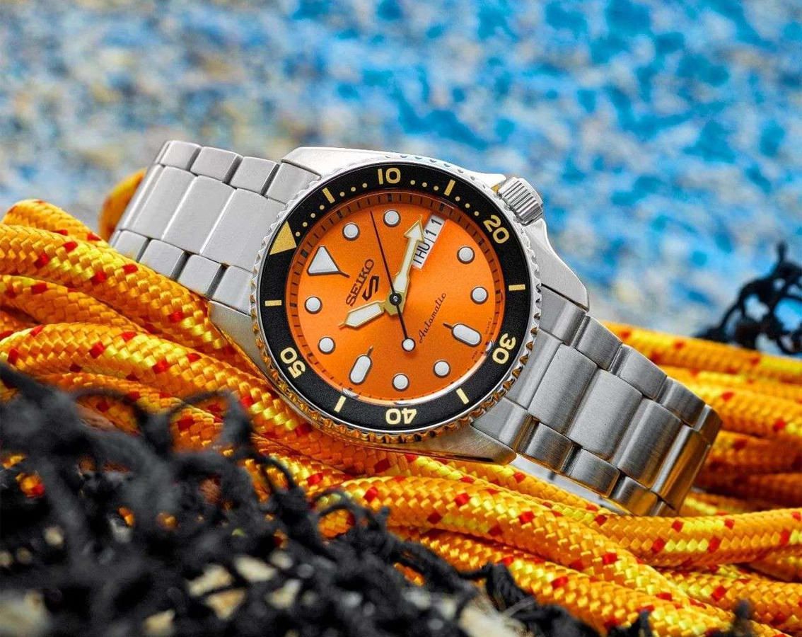 SEIKO SPORT 5 SRPK35K1 "MINI PONKAN ORANGE"