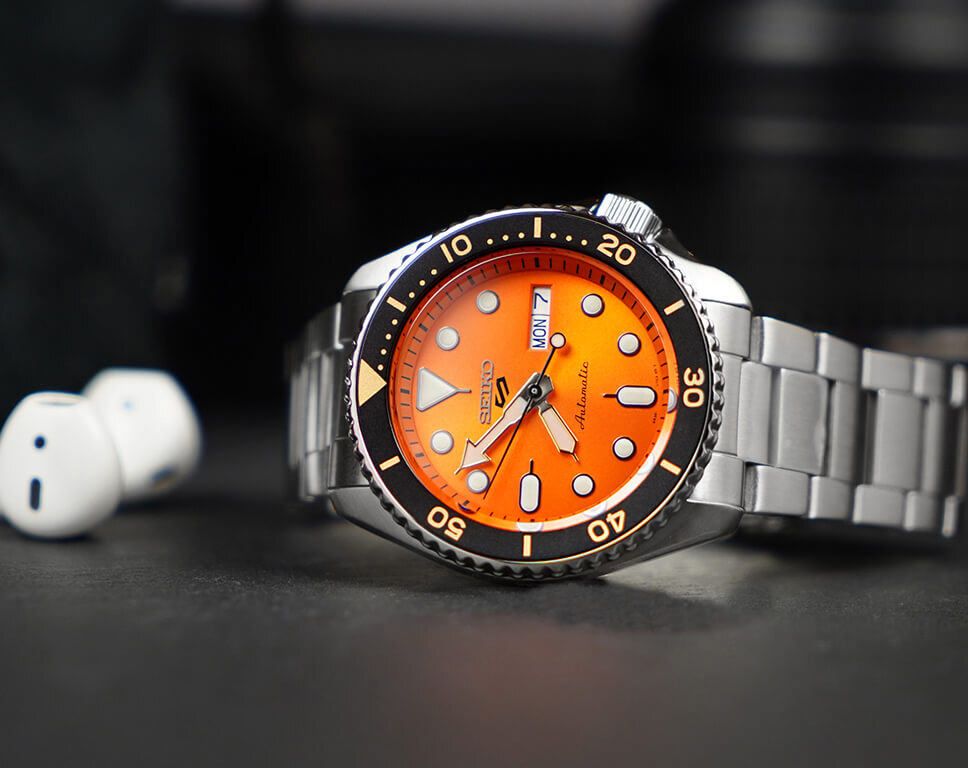 SEIKO SPORT 5 SRPK35K1 "MINI PONKAN ORANGE"