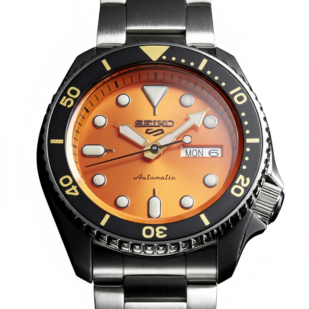 SEIKO  SPORT 5 SRPD59K1 "PONKAN ORANGE"